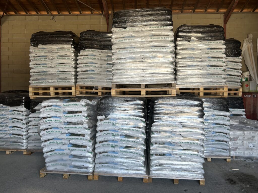 Granulés de bois dans la Loire